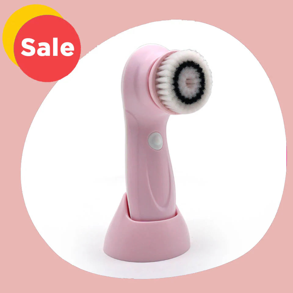3-in-1 Electric Facial Cleansing Brush — Glow & Go