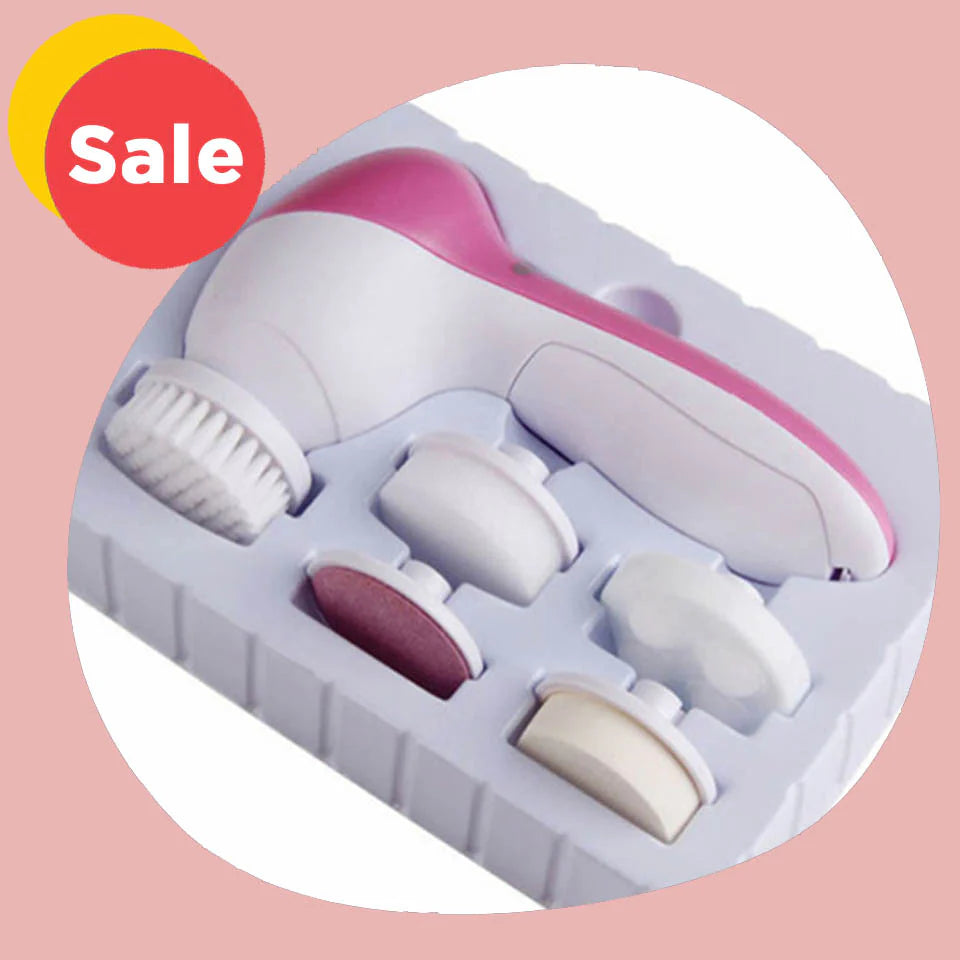 3-in-1 Electric Facial Cleansing Brush — Glow & Go